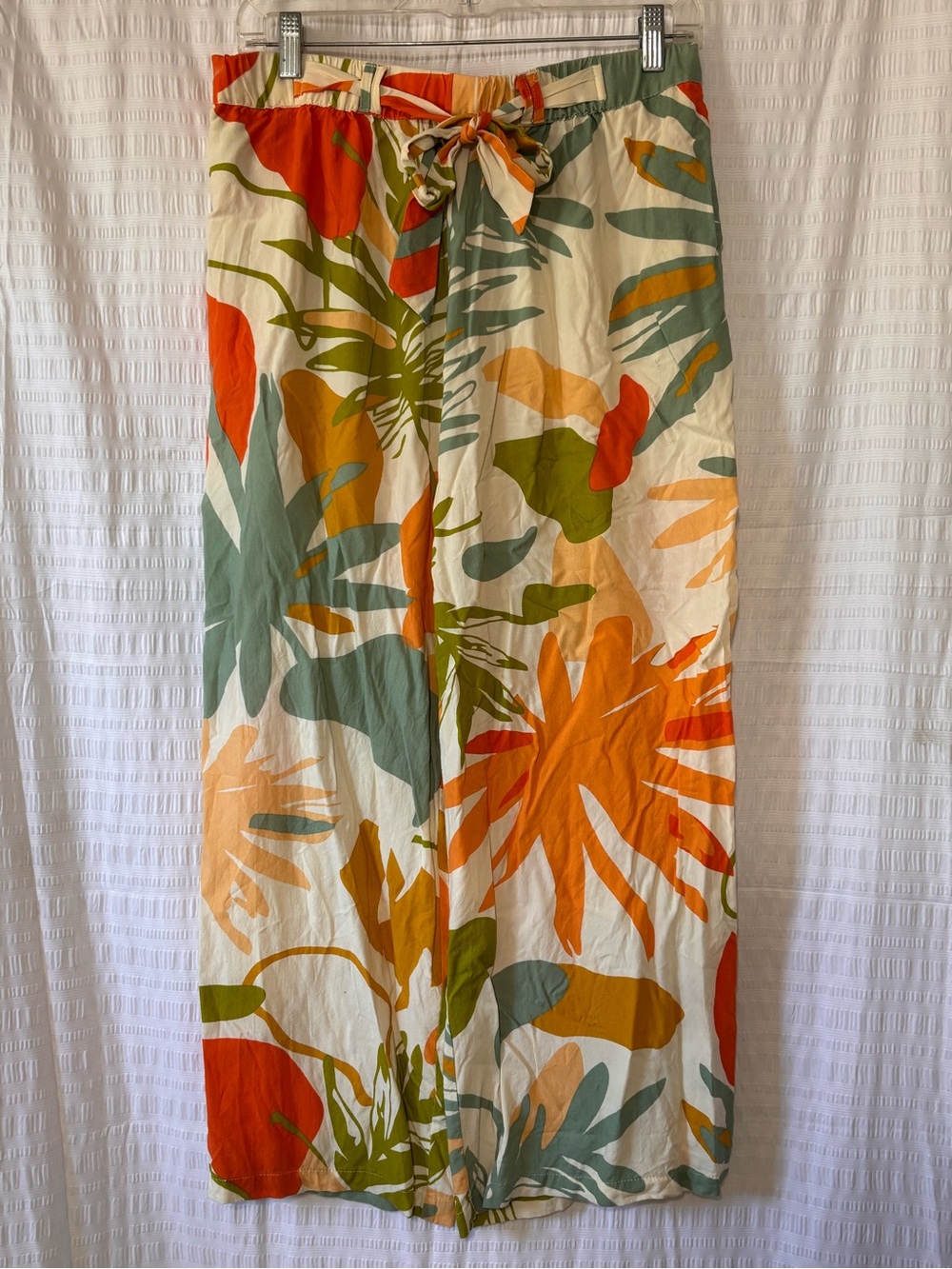 Lucky Brand Tropical Floral Wide Leg Pants Sz XL